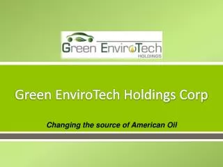 Green EnviroTech Holdings Corp