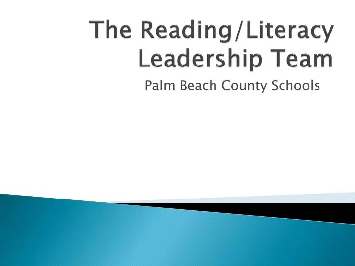 the reading literacy leadership team