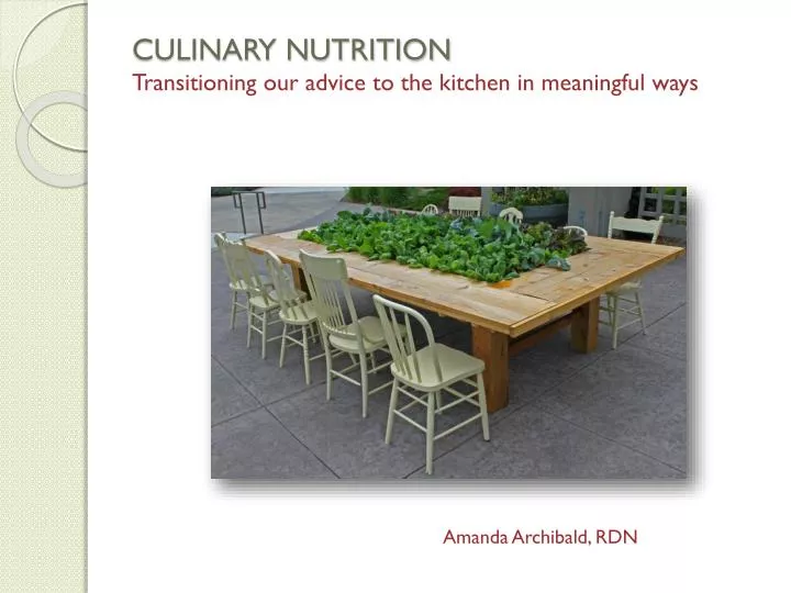 culinary nutrition transitioning our advice to the kitchen in meaningful ways