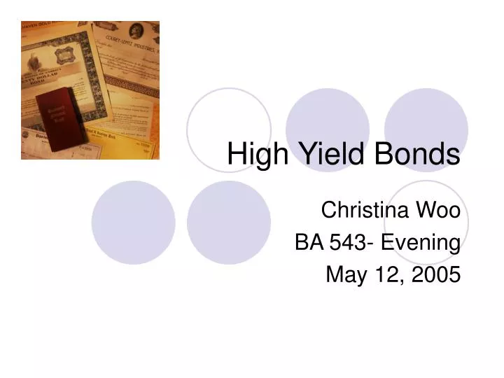 high yield bonds