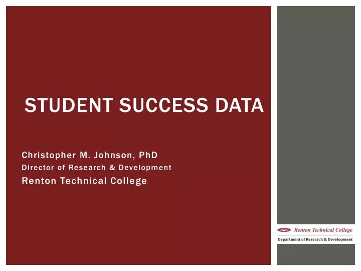 student success data
