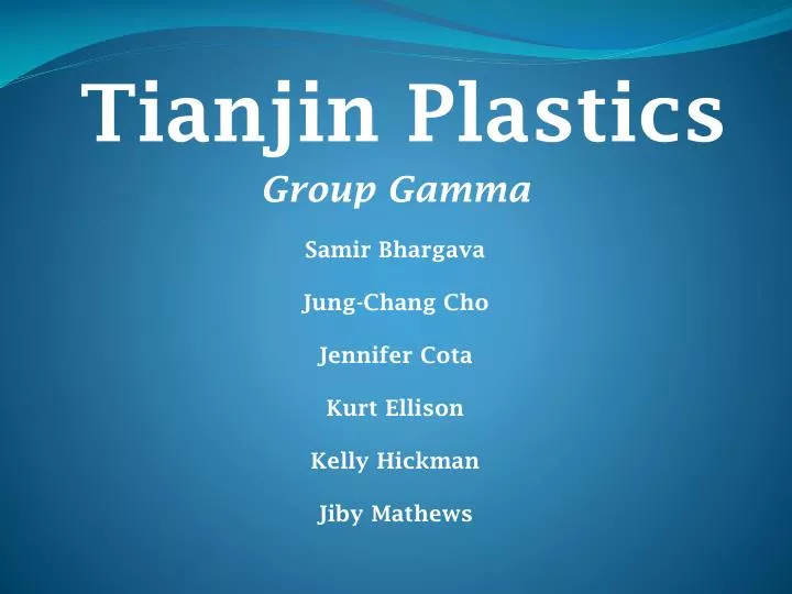 tianjin plastics