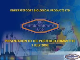 ONDERSTEPOORT BIOLOGICAL PRODUCTS LTD