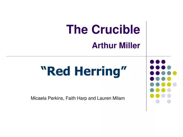 the crucible arthur miller