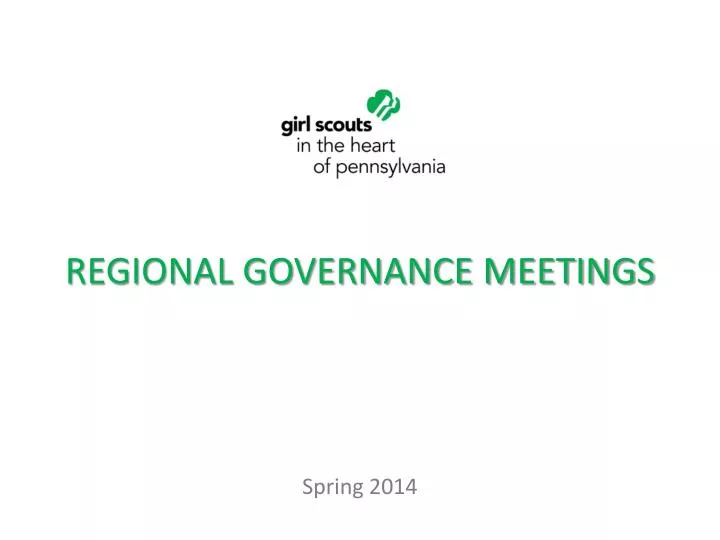 regional governance meetings