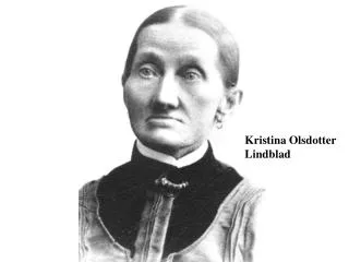 Kristina Olsdotter Lindblad