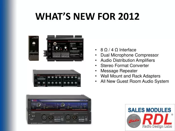 what s new for 2012