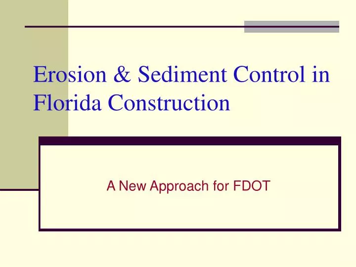 erosion sediment control in florida construction