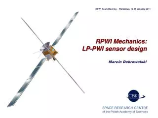 RPWI Mechanics: LP-PWI sensor design