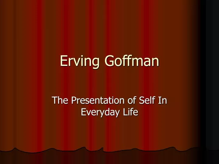 erving goffman