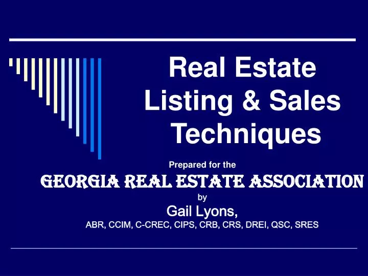 real estate listing sales techniques