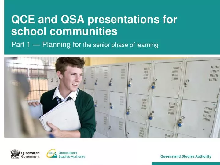 qce and qsa presentations for school communities