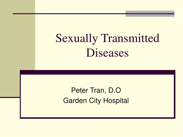 sexually transmitted diseases