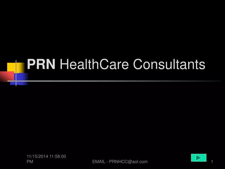 prn healthcare consultants