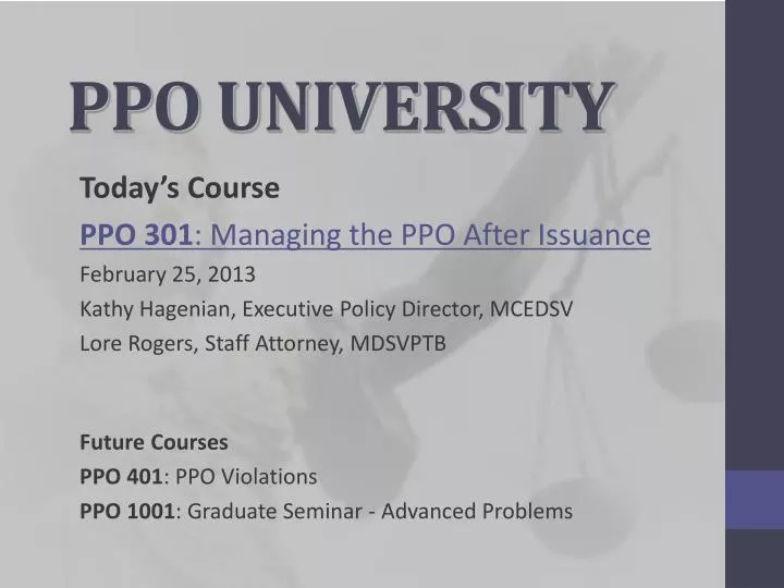 ppo university