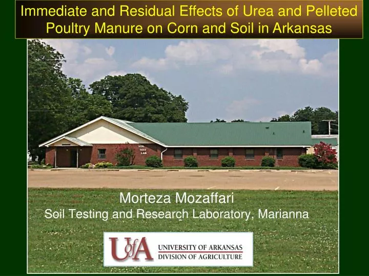 morteza mozaffari soil testing and research laboratory marianna