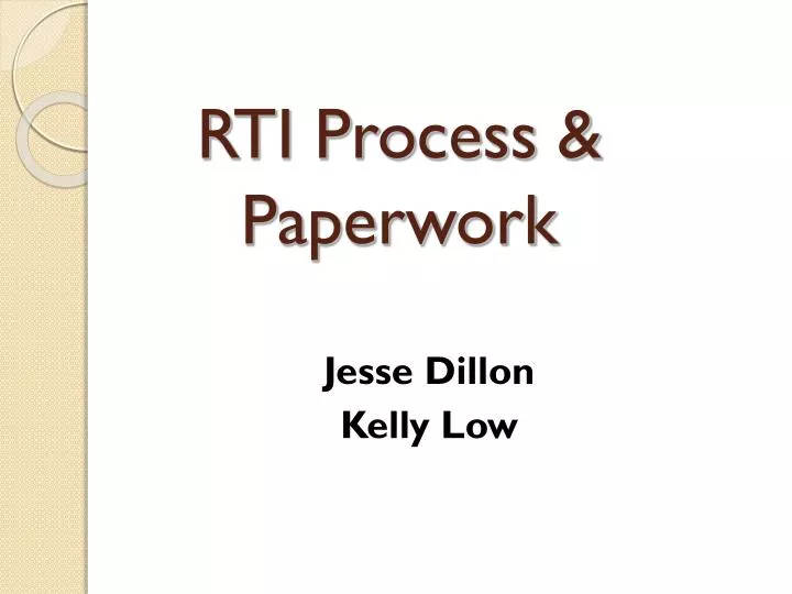 rti process paperwork