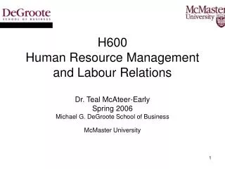 H600 Intro to Human Resource Management Week 1 _________________________________