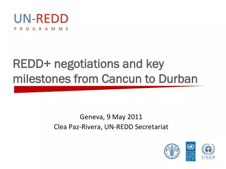 redd negotiations and key milestones from cancun to durban