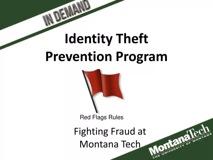 identity theft prevention program