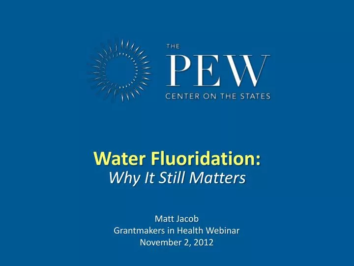 water fluoridation why it still matters