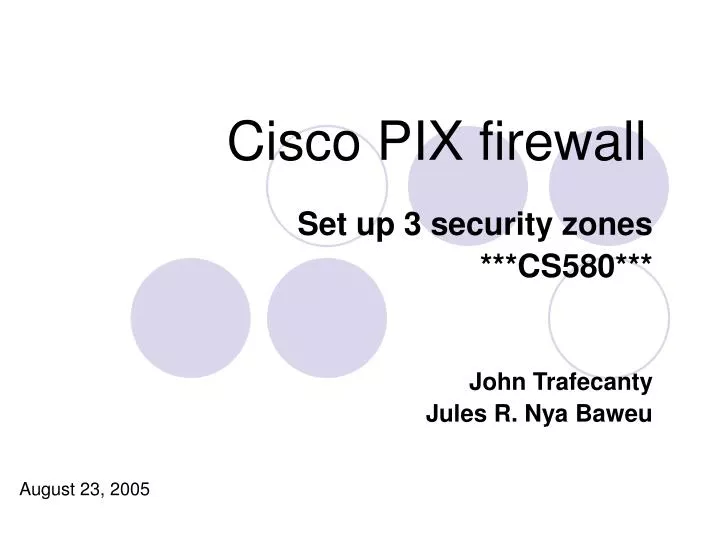 cisco pix firewall