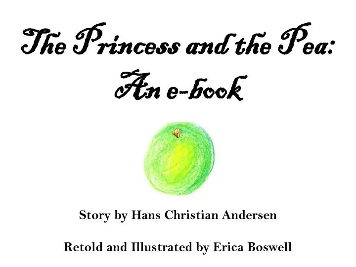 the princess and the pea an e book