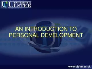 AN INTRODUCTION TO PERSONAL DEVELOPMENT