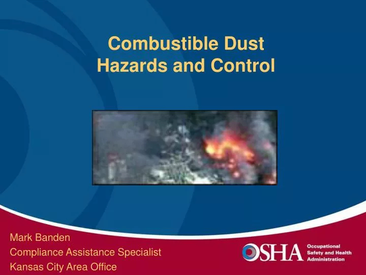 combustible dust hazards and control
