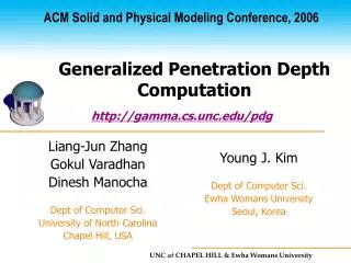 Generalized Penetration Depth Computation