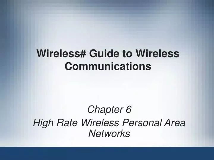 wireless guide to wireless communications
