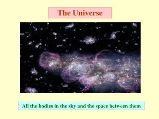 All the bodies in the sky and the space between them