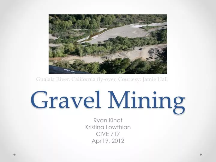 gravel mining