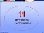 Rewarding Performance - slide 1