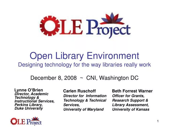 open library environment designing technology for the way libraries really work