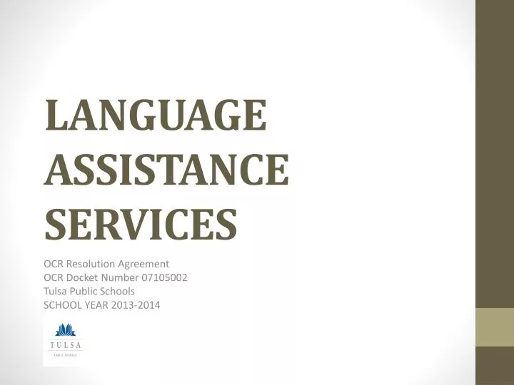 language assistance services