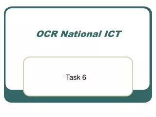OCR National ICT