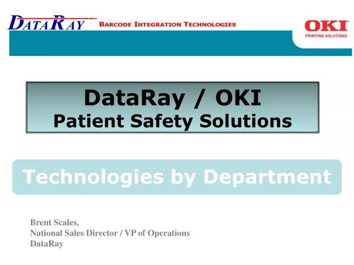 dataray oki patient safety solutions