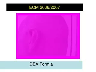 ecm 2006 2007