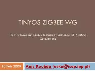 Tinyos Zigbee WG