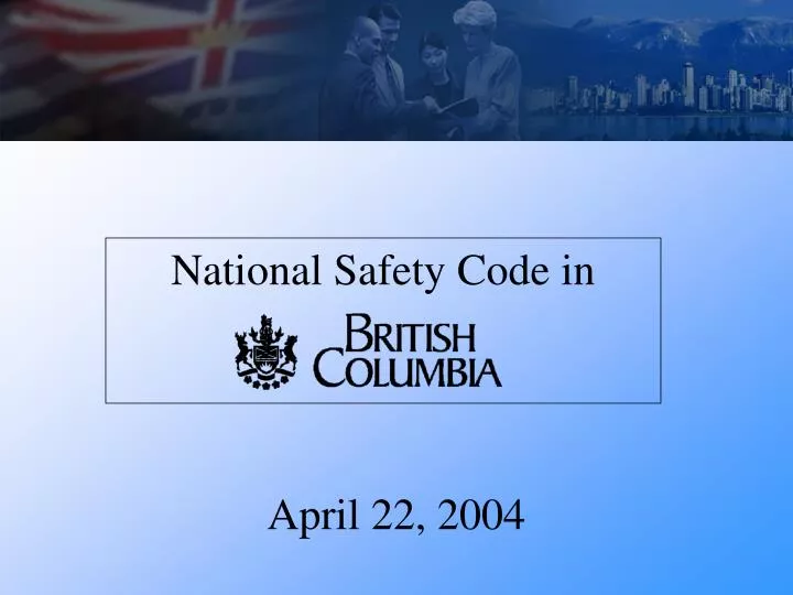 national safety code in