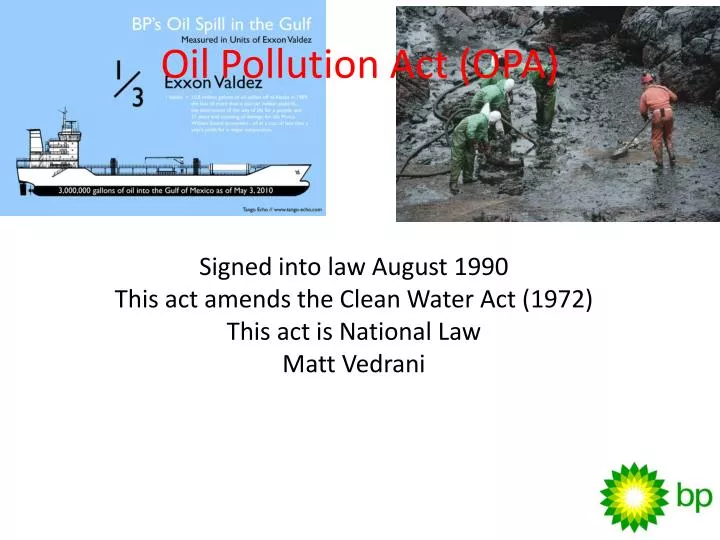 oil pollution act opa