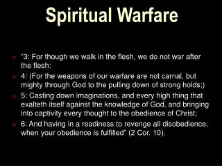 Spiritual Warfare