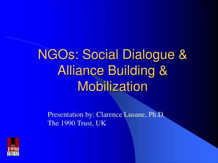 ngos social dialogue alliance building mobilization