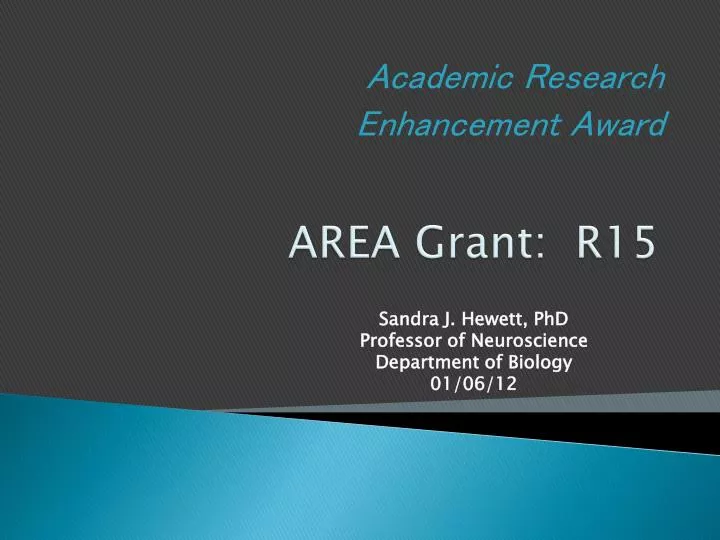 area grant r15