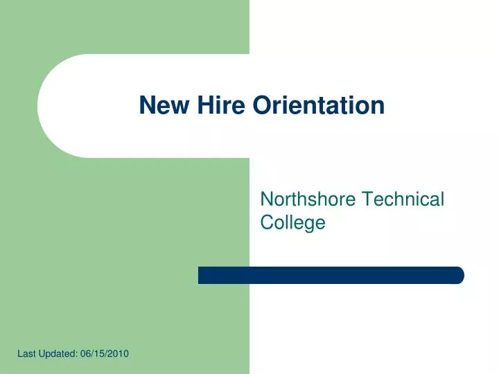 new hire orientation