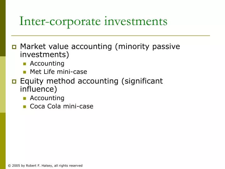 inter corporate investments