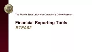 Financial Reporting Tools BTFA02