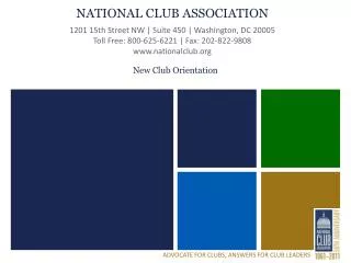 New Club Orientation