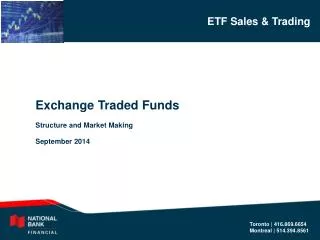Exchange Traded Funds Structure and Market Making September 2014